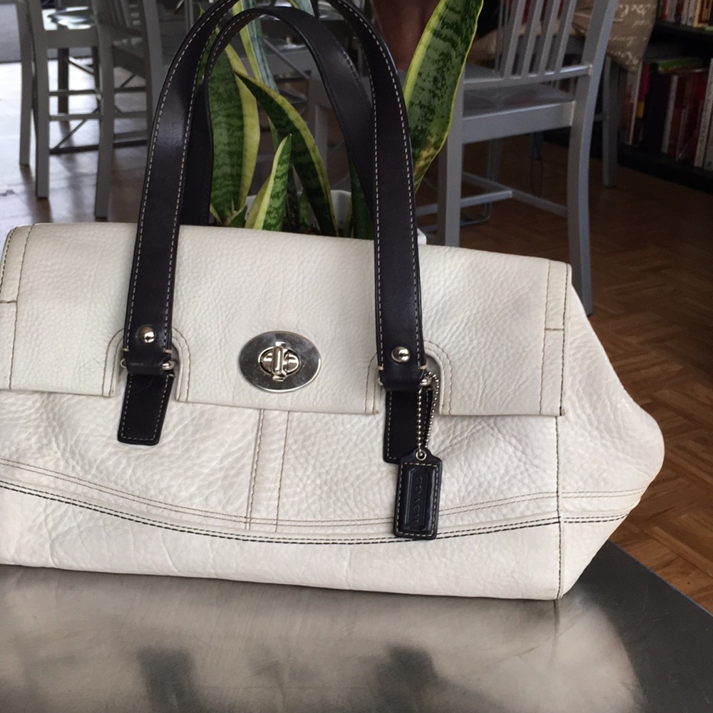 Coach/ Hamilton/ F13091/Pebbled Leather/Satchel/